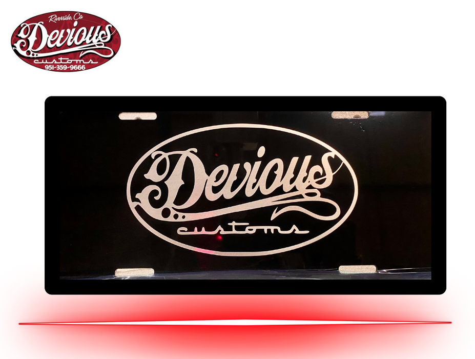 Custom Aluminum License Plate | Devious Customs