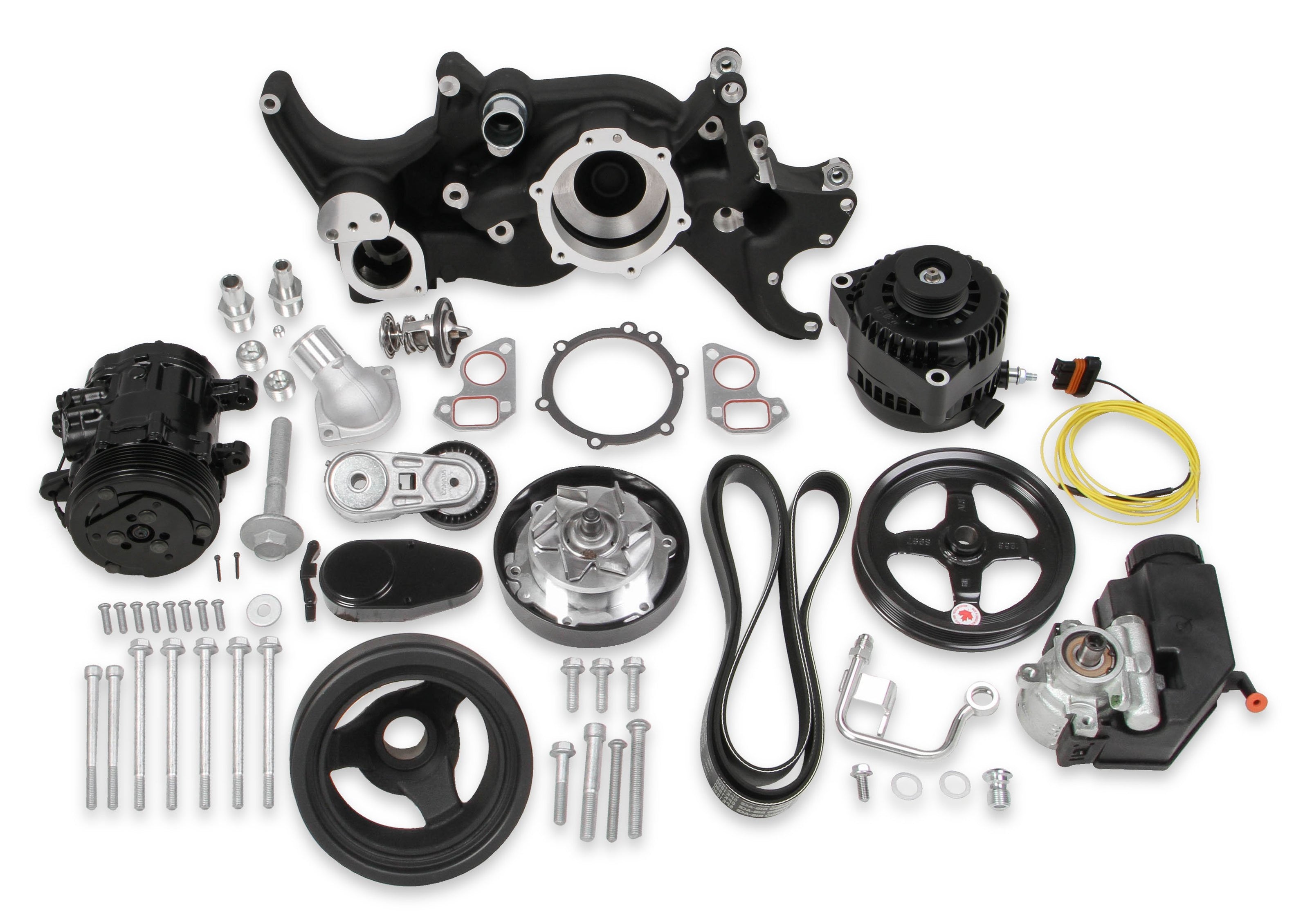 Accessory System Holley's LS Mid-Mount Complete Accessory System — Devious Customs