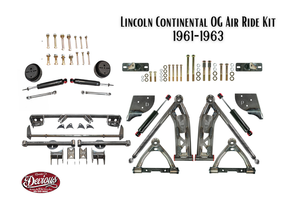 Lincoln Continental The OG Air Ride Suspension Kit | 1961-1963 | Devious Customs