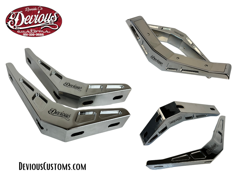 Lincoln Continental Billet Hood Hinges | 1965-1969 | Devious Customs