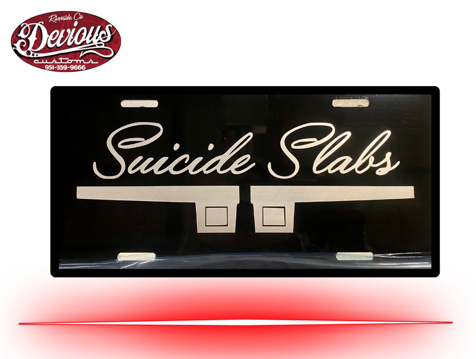 Custom Aluminum License Plate | Devious Customs